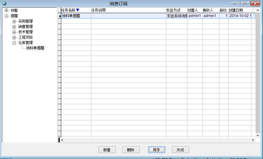保存消息訂閱