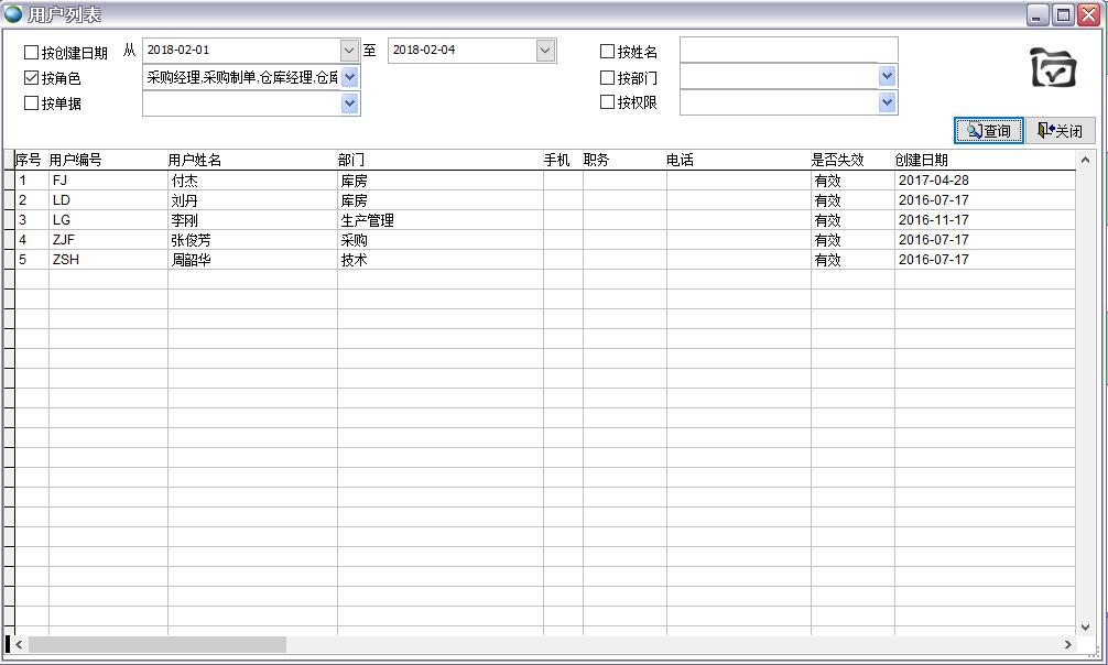 用戶列表