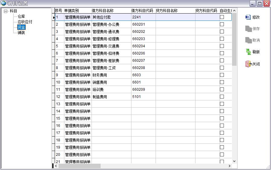科目設置