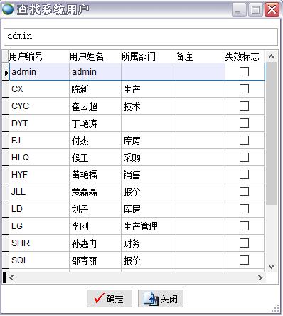 查找系統用戶